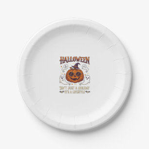 Halloween Lifestyle Pumpkin Sunglasses Witch Hat G Paper Plate