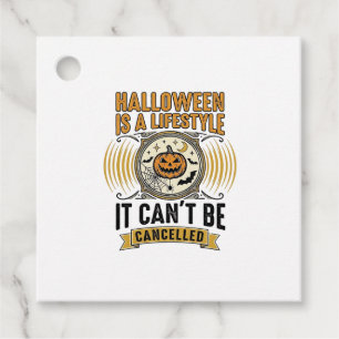 Halloween Lifestyle Vintage Pumpkin Typography Des Favour Tags