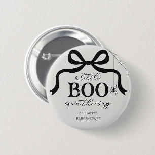 Halloween Little Boo Baby Shower 2 Inch Round Button