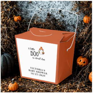 Halloween Little Boo Baby Shower Favour Box