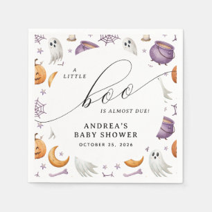 Halloween Little Boo Baby Shower Napkin