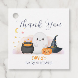 Halloween Little Boo Baby Shower Thank You Favour Tags