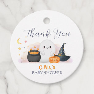 Halloween Little Boo Baby Shower Thank You Favour Tags