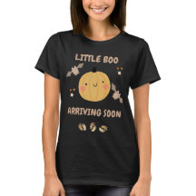 Halloween Little Boo Pregnancy Announcement TShirt