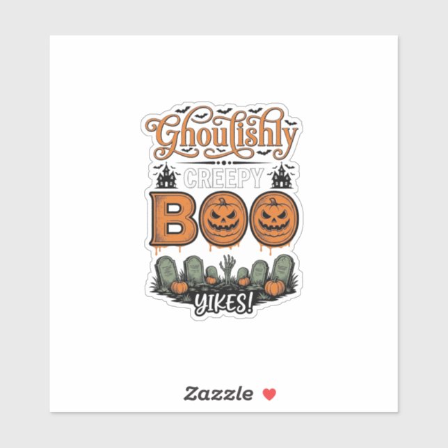 Halloween Little Boo Yah Cute Spooky Vector Design (Sheet)