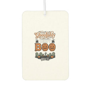 Halloween Little Boo Yah Cute Spooky Vector Design Air Freshener