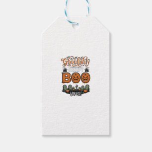 Halloween Little Boo Yah Cute Spooky Vector Design Gift Tags