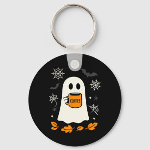 Halloween Little Ghost Ice Coffee Tee Keychain