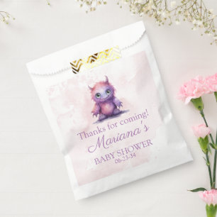 Halloween Little Monster Girl Baby Shower Favour Bag
