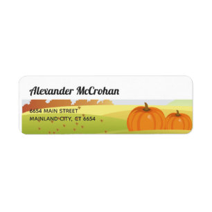 Halloween Little Pumpkin Return Address
