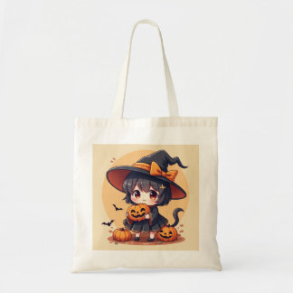 Halloween Little Witch Tote Bag