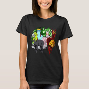 Halloween Llama Alpaca Alpacalypse 4 Horsemen T-Shirt