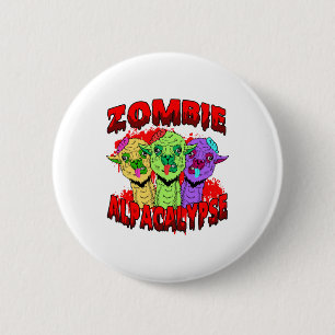 Halloween Llama Alpaca Funny Lama Glama Cool Gift  2 Inch Round Button