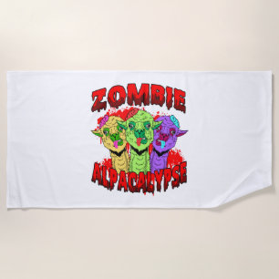 Halloween Llama Alpaca Funny Lama Glama Cool Gift Beach Towel
