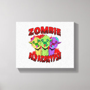 Halloween Llama Alpaca Funny Lama Glama Cool Gift Canvas Print