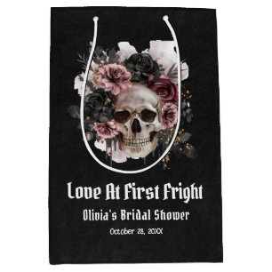 Halloween Love At First Fright  Bridal Shower Medium Gift Bag