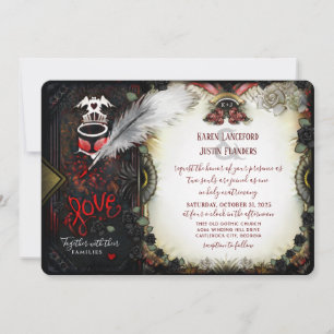 Halloween Love Letter - Together With Wording Invitation