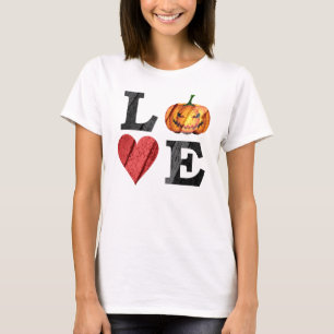 Halloween LOVE with Scary Jack o'lantern T-Shirt