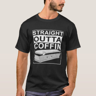 Halloween Lover Saying Straight Outta Coffin T-Shirt