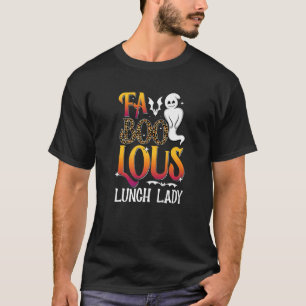 Halloween Lunch Lady U2013 Cafeteria Worker Ghost  T-Shirt