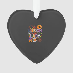 Halloween Lunch Lady Witch Kitchen Vector Ornament