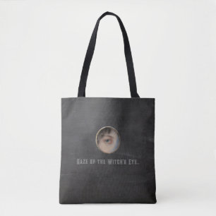 Halloween Macabre Creepy Witch Eye Tote Bag