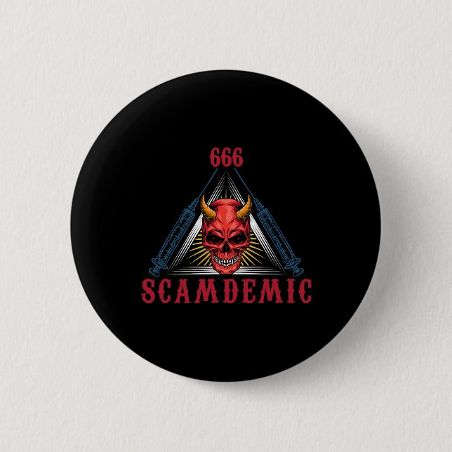 Halloween Mad Scientist Evil Genius  2 Inch Round Button (Front)
