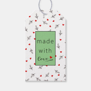 Halloween Made With Love Heart Gift Tag