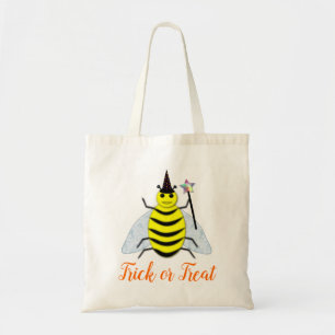Halloween Magic Bee Witch Trick or Treat Tote Bag