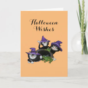 Halloween Magic Cats Card