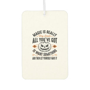Halloween Magic Pumpkin Vintage Vector Shirt Desig Air Freshener