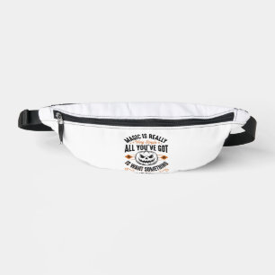 Halloween Magic Pumpkin Vintage Vector Shirt Desig Fanny Pack