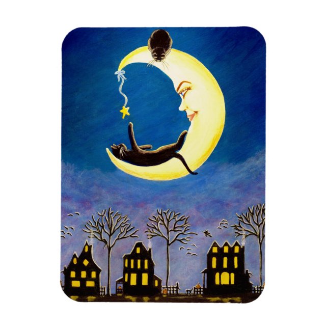 Halloween magnet "Salem's Star" (Vertical)