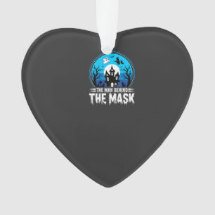 Halloween Man Behind the Mask Haunted House Ornament