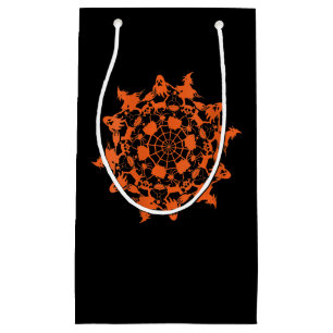 Halloween Mandala Spider Witch Ghost Skull Gift Small Gift Bag