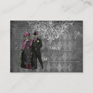 Halloween Mariée & Groom Mariage Guides Cartes de