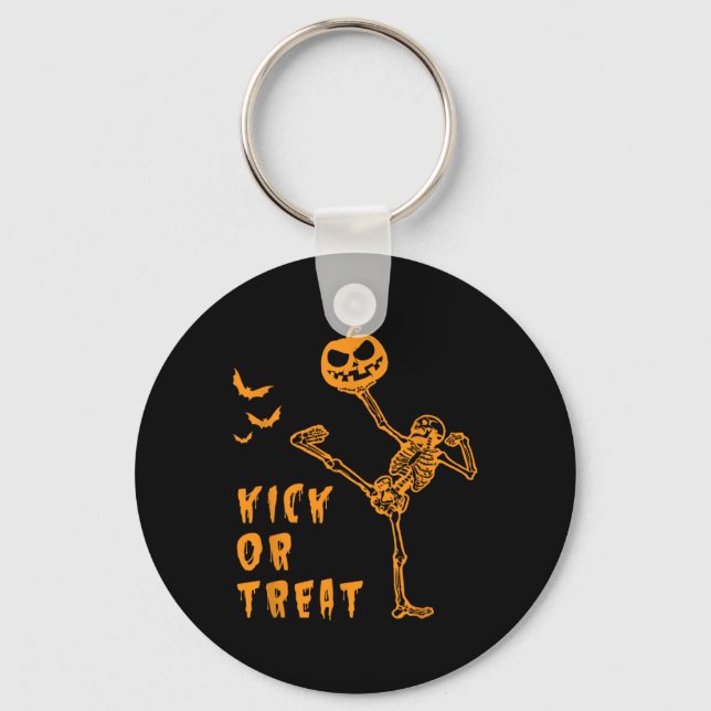 Halloween Martial Art - Taekwondo  Keychain (Front)