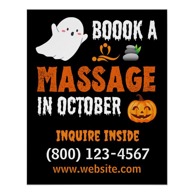 Halloween Massage Special Poster (Front)