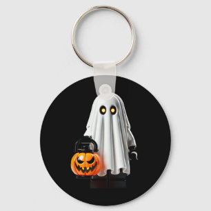 Halloween Master Builder Ghost Kids Building Block Keychain