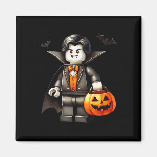 Halloween Master Builder Vampire Kids Building Blo Magnet