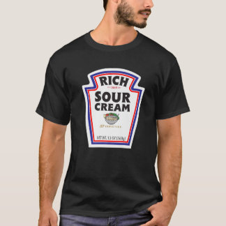 Halloween Matching Costume Rich Sour Cream Bottle T-Shirt