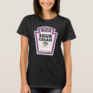 Halloween Matching Costume Rich Sour Cream Bottle T-Shirt