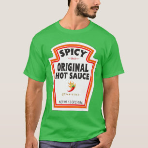 Halloween Matching Costume Spicy Chili Sauce Bottl T-Shirt
