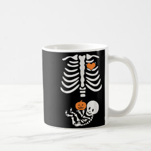 Halloween Maternity Skeleton Baby Heart Pregnancy  Coffee Mug