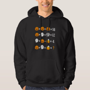 Halloween Math Teacher Cute Corn Candy Pumpkin Hoodie