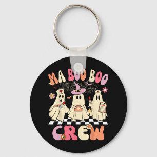 Halloween Medical Istant Boo Crew Funny Ma Ghost N Keychain