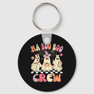Halloween Medical Istant Boo Crew Funny Ma Ghost N Keychain