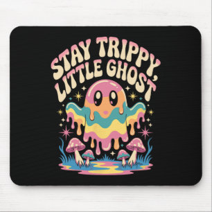 Halloween Melting Ghost Mushroom Patch  Mouse Pad