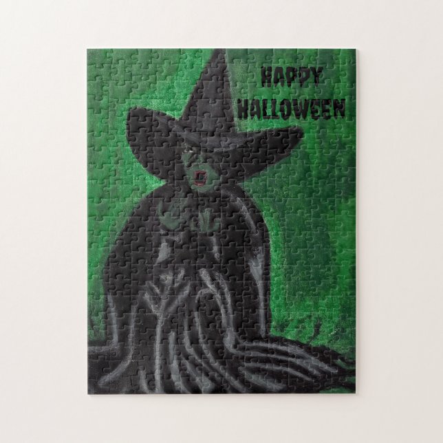 HALLOWEEN MELTING WITCH JIGSAW PUZZLE (Vertical)