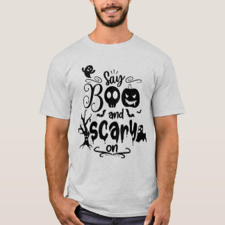 Halloween men’s shirt, spooky ghost top, T-Shirt